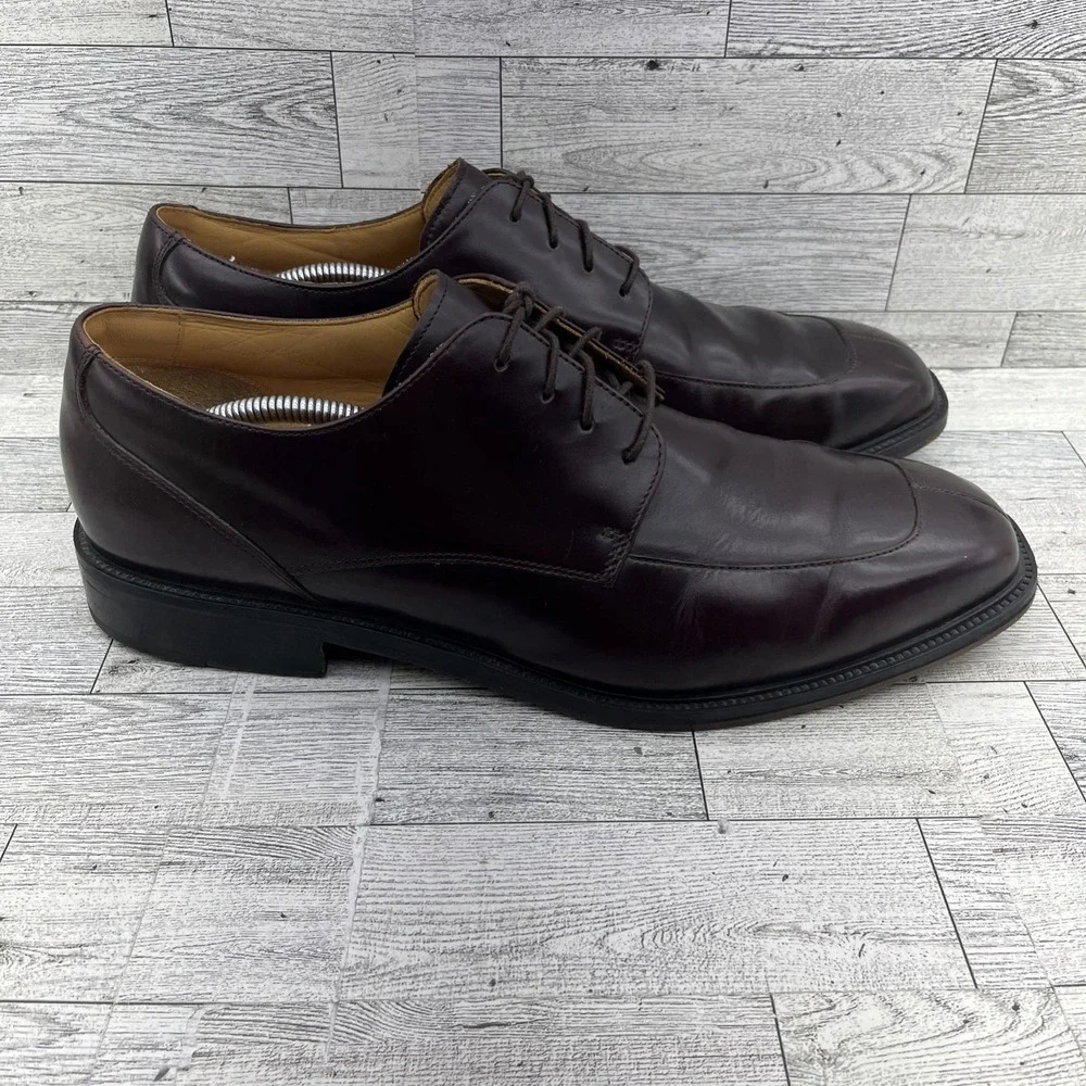 Rockport Burgundy Leather Split Toe Derby Dress Shoes APM1235E Men‎ Size 13M